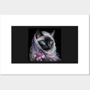 Modest Burmese Cat Posters and Art